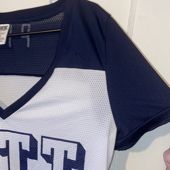 Victoria’s Secret Pink Pitt short sleeve T-shirt V-neck jersey style - Picture 3 of 7